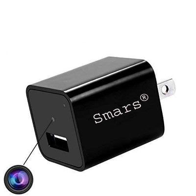 smars® WiFi Enabled 1080P HD USB Charger Hidden Nanny Mini Camera with P2P Live Recording and SD Card Support