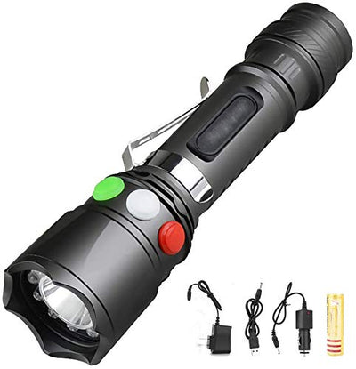 smars 3 colour signal torch Metal Flashlight