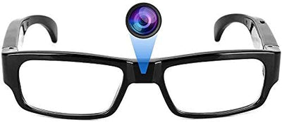 Smars® Full HD 1080P Mini Specs Camera Invisible Lens Touch Control Secret Mini Camera for Home Office Meeting