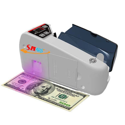 Smars® V30 LED Display Mini Portable Use Battery/Plug Handy Money Counter with Fake Note Detecting feature for Bank Note Currency