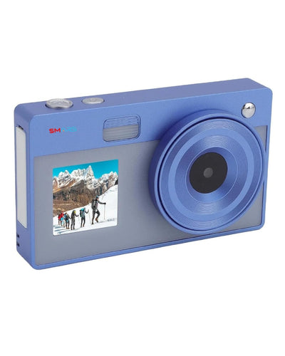 Smars 48MP Digital Camera with Dual Screens | 1080P Video | 16X Zoom | Anti-Shake | Selfie Mode for Vlogging | YouTube | Travel & Photography | Rechargeable Battery | 32GB Card | (Blue)