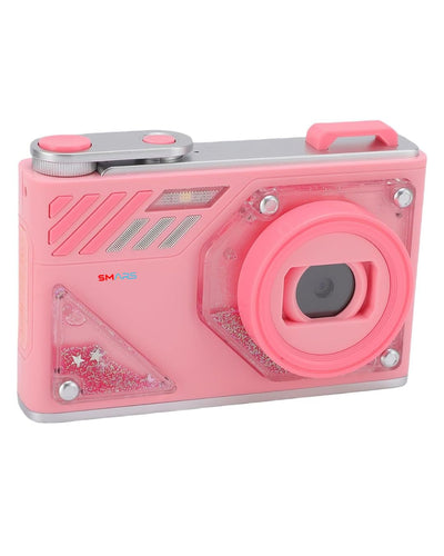 Smars 48MP Digital Camera | 8X Zoom | 2.8-Inch Screen | Dual Lens | Autofocus | 1080P HD Video | Type-C Charging | Ideal Gift for Kids | Students | Birthdays & Travel (Pink)