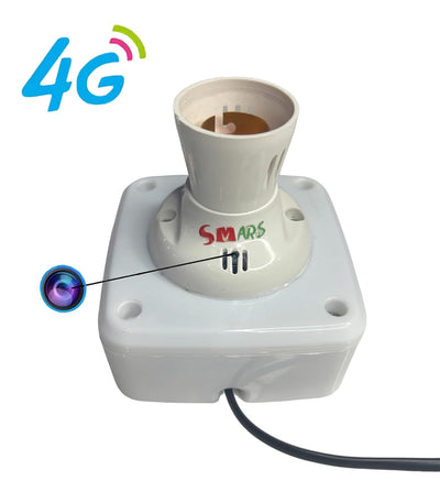 Smars 4G/Wifi HD Hidden Bulb Holder Camera With Inbuilt Battery