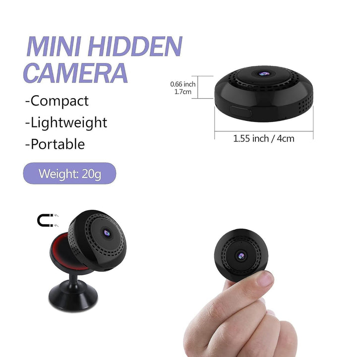 Smars mini wifi Camera small size security cam night vision with magne ...