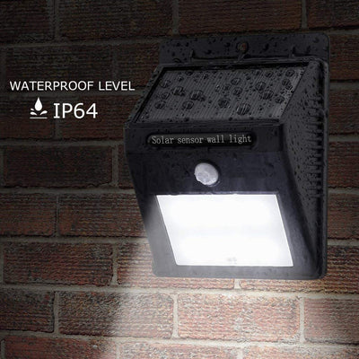 Smars® Branded Solar Wireless Security Motion Sensor LED Light for Outdoor Wall