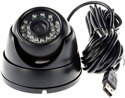Smars® USB Port Dome Night Vision CCTV DVR with SD Card Slot Recording System Dome Camera Night Vision