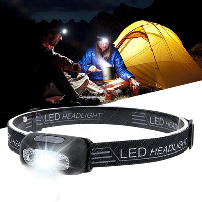 Smars Motion Sensor LED Rechargeable Headlamp Torch Flash Light Waterproof Adjustable for Camping, Hiking