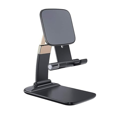 Smars® HLD96 Adjustable & Foldable Mobile Phone Stand Tab Holder for Table Desktop Home Office Compatible with Universal Smartphones and Tablets