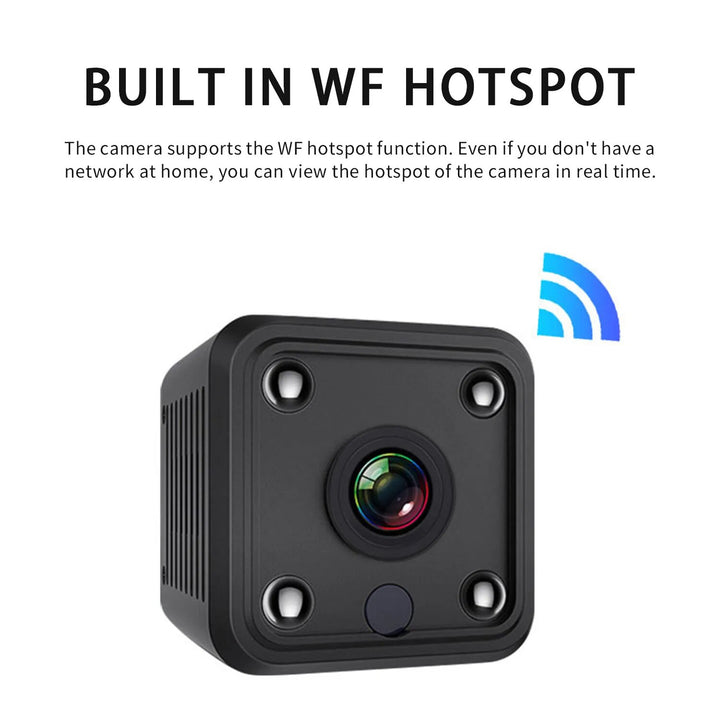 smars Mini Cube Magnetic Hidden Camera, 1080P Full HD Wireless WiFi Se ...