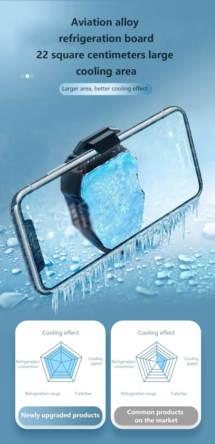 Smars L01 Mobile Phone Cooler Fan For Gaming, Game Cooling Fan Radiato ...