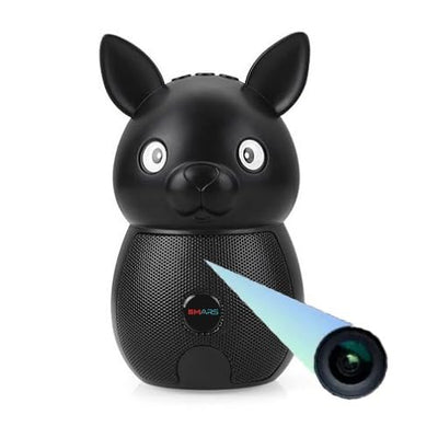 smars M2 Portable Bluetooth Speaker with Inbuilt Hidden Camera | Dynamic Thunder Sound, High Bass Quality, 800mAh Battery for Outdoor, Home, Party & Travel | Smart Stereo Channel Speaker (Black)