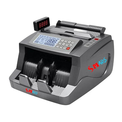 SMARS Multi Currency Note Counting Machine UV/MG/IR/3D Counterfeit Detection Automatic Bank Currency Cash Counter Machine(LCD Display)