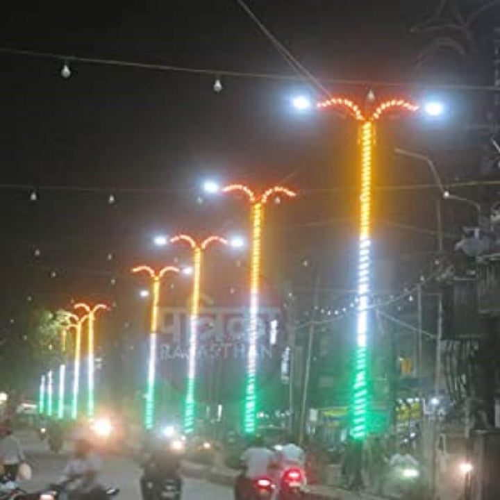 Smars Tricolor Rope Light Indian Tiranga Decorative Triglow Strip Ligh ...