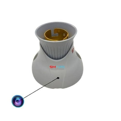 smars® 1080P WiFi Bulb Holder Mini CCTV Camera with Live Video Recording | Mini Wireless Security Cam for Home & Office