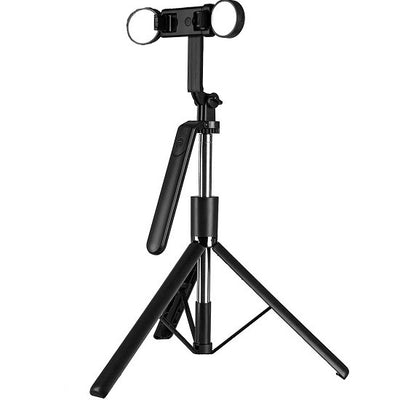 Smars R16K Selfie Stick with Tripod Stand | Grip Handle | 3-Color Dimmable Ring Light | for YouTube | Live Stream | Video | Photo Shoot | Makeup & Vlogging | Fits iPhone & All Smartphones