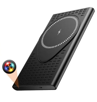 SMARS Magnetic Wireless Power Bank with Hidden Camera | 1080P HD Video Recording | 10000mAh Portable Charger | MagSafe Compatible | USB-C Fast Charging |