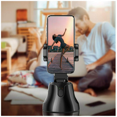 Smars® Auto Tracking Smart Shooting Phone Holder Portable Handheld Gimbal 360° Rotation for Vlog Video Record Face Tracking Holder