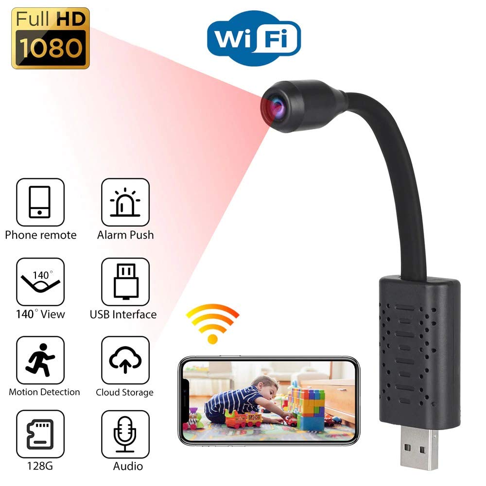 Smars® HD Mini WiFi USB Portable Camera Real-time Surveillance IP Came ...