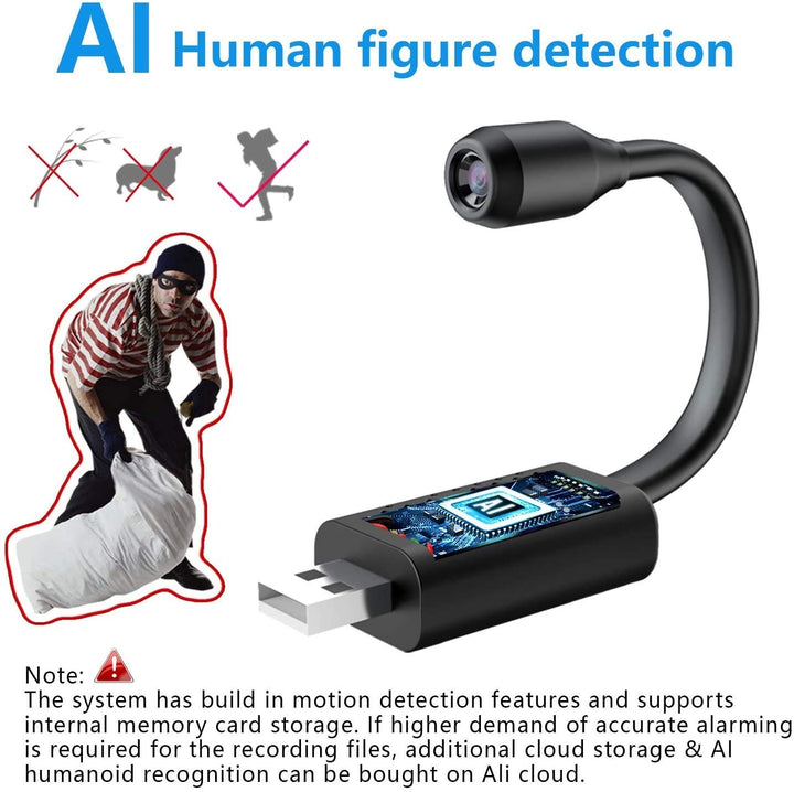 Smars® HD Mini WiFi USB Portable Camera Real-time Surveillance IP Came ...