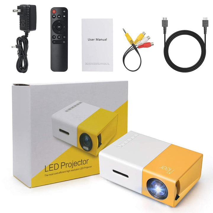 Smars® Mini Projector Portable Full Color LED LCD Video Projector for ...