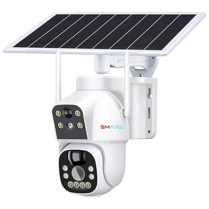 Smars Duo 4+4MP 4G SIM Based Wireless Outdoor CCTV Camera | Solar Powe ...
