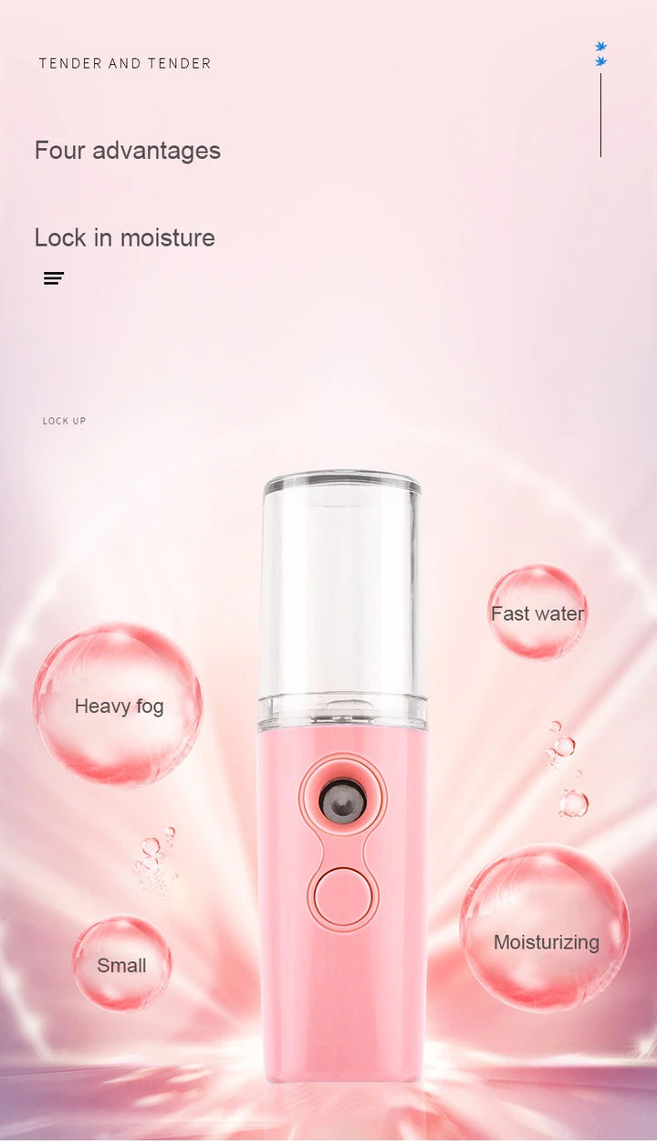 Portable Nano Mist Sprayer USB Rechargeable Face Spray mosturizing spr ...