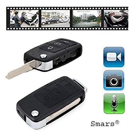 Smars® Full HD 1080P Spy Keychain Mini Camera Car Keychain with Video ...