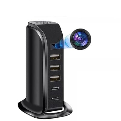smars HD Plus WiFi Camera Wireless USB Charger Hidden Camera 5 Port USB Hub Covert Nanny Cam 1080P HD Hidden Camera for Office