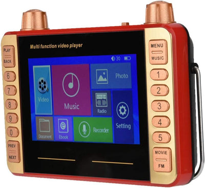 Smars Video Player, FM Radio, Multi-Functional Video Player, with 4.3 inch high-Definition Display, Support 32GB Large Memory + 4GB Hard Disk, MP3 disc Playback