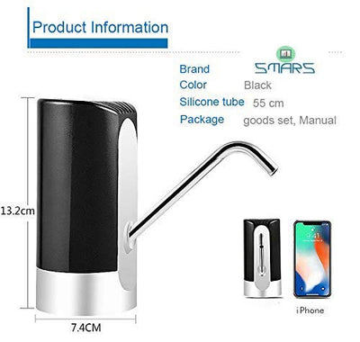 Smars® Automatic Electric Water Pump Button Dispenser Gallon Bottle Drinking Switch for Water Pumping Device