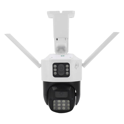 Smars WiFi Security Camera, 2-Way Voice Call 10-15m Human Ear Level Pickup, 5MP Motion Detection 110-240V Rotatable IP66 Surveillance Camera for Outdoor (EU Plug)