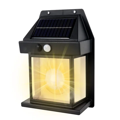 Smars Solar Body Induction Wall lamp Tungsten Filament lamp Atmosphere Light Outdoor Garden Wall Light with Sensor Wireless ip65 Solar Wall lamp