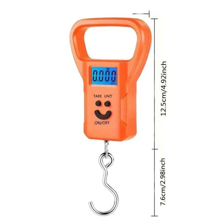 SMARS Premium Hanging Weight Machine 50kg - Portable Digital Weighing Scale for Luggage, Gas Cylinder & Travel, Wide Soft Handle, Extra Strap Included, Weighing Scale for Luggage Bags & Suitcase