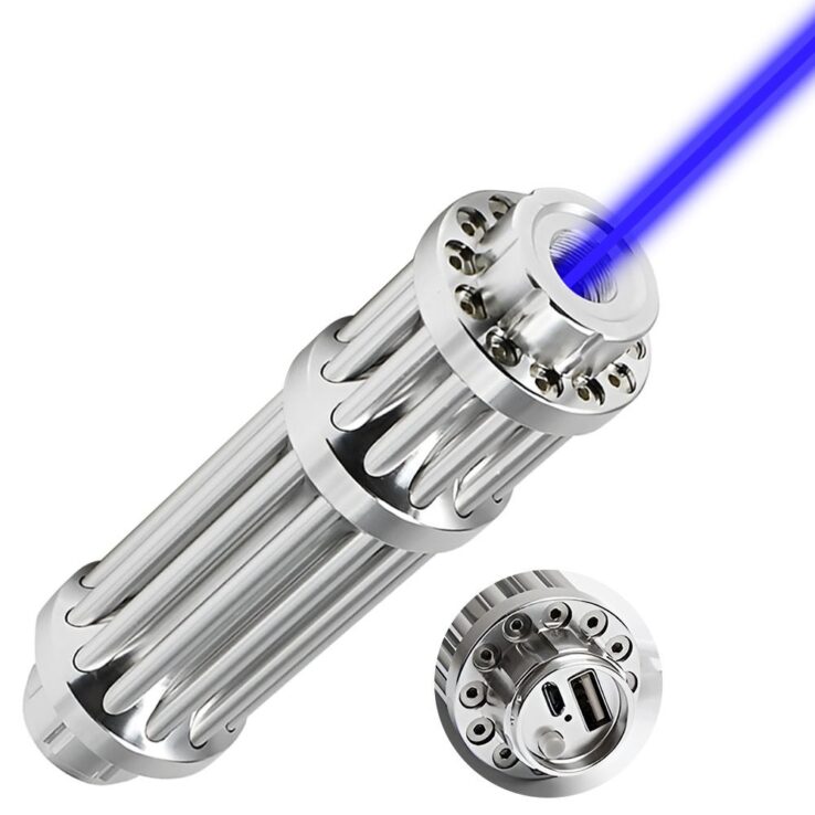 Smars 3000 Metres Ultra Bright Flashlight | Rechargeable Long Distance Torch with Adjustable Focus & Star Cap | Perfect for Night Viewing and Astronomy
