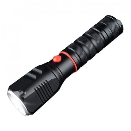 Smars IF-20B LED Torch Zoomable Flashlight with Adjustable Zoom Light, Waterproof Resistant, 3 Modes CREE XML T6 Portable Pocket Torch for Hiking, Camping, Exploring, and Household Emergency Lighting