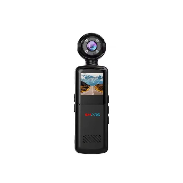 Smars K1 Pocket 4K HD Action Camcorder I 270° Rotatable Handheld Sports Camera for Outdoor I Diving I Riding I Vlogging I Supports External Type-C Microphone