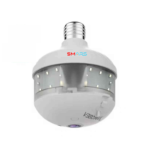 SMARS V380-D8 4MP WiFi Smart Bulb Camera – 2-in-1 E27 Lamp Security Camera with Full Color Night Vision, Two-Way Voice, Auto Tracking & Wide-Angle Zoom
